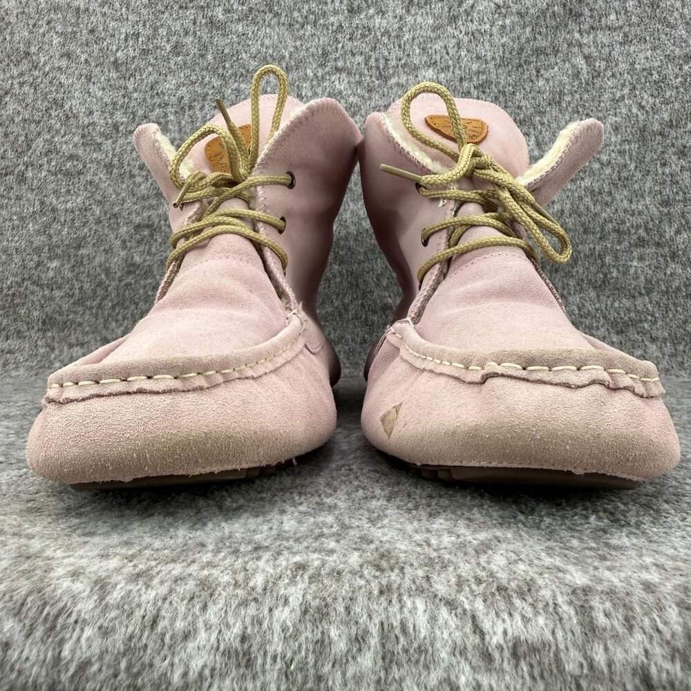 ✅Womens 11 Dije California Lace-Up Moccasin Faux Sherling Casual Comfort Slipper - Picture 9 of 13
